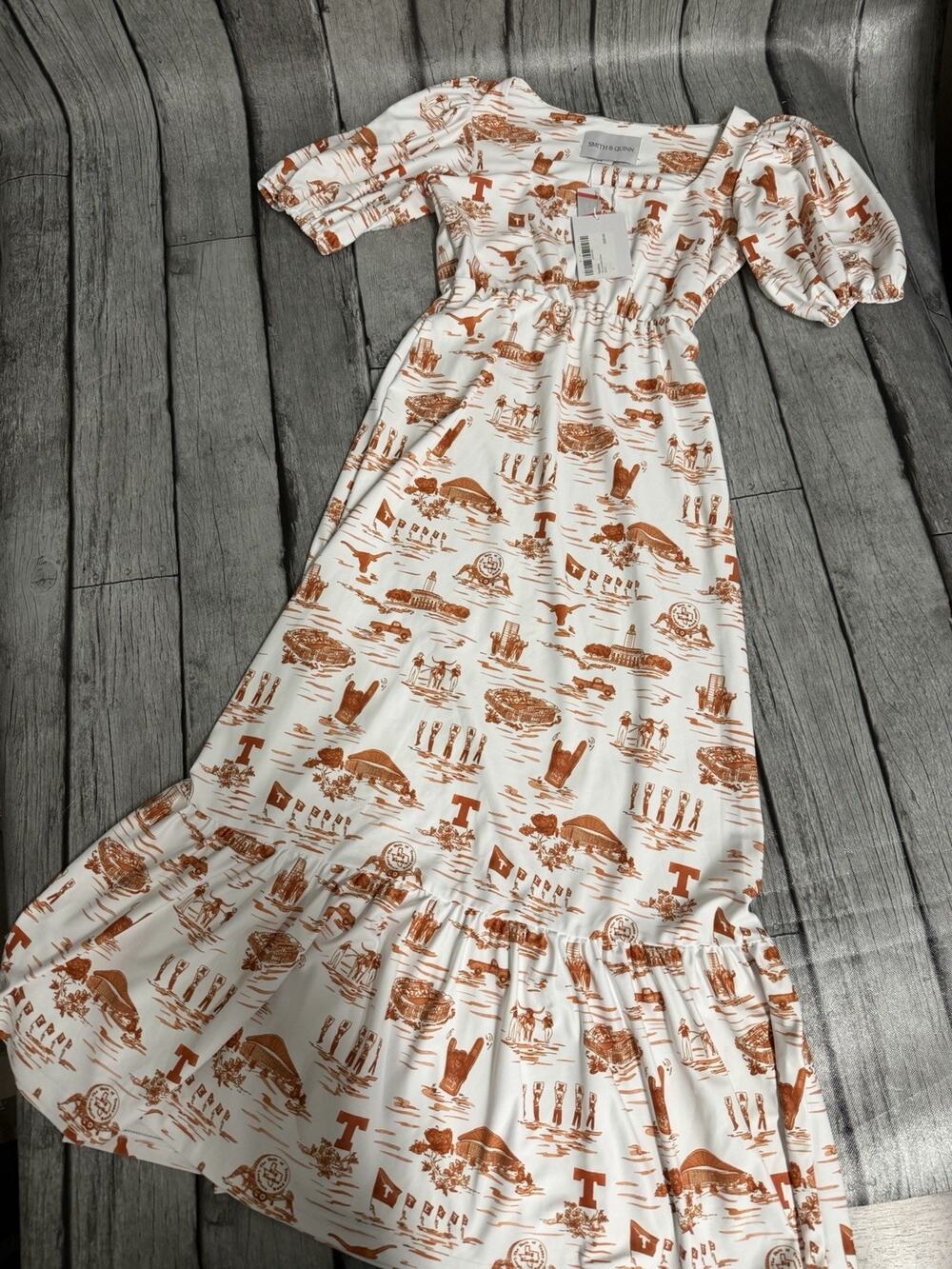 NWT Women’s Smith & Quinn Texas Longhorns Lucy Tailgate Toile Dress Small